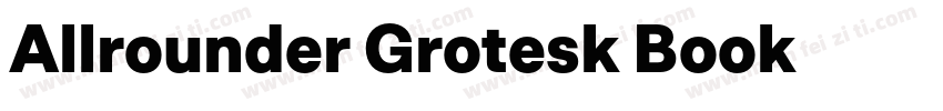 Allrounder Grotesk Book字体转换